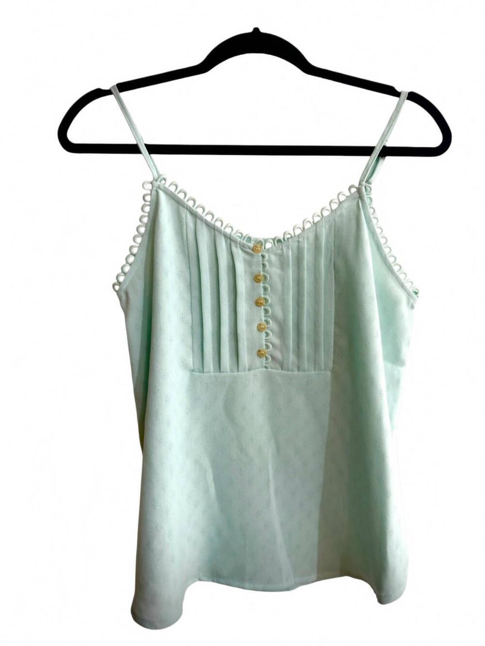 NEW BLU PEPPER women's spaghetti-strap camisole in mint